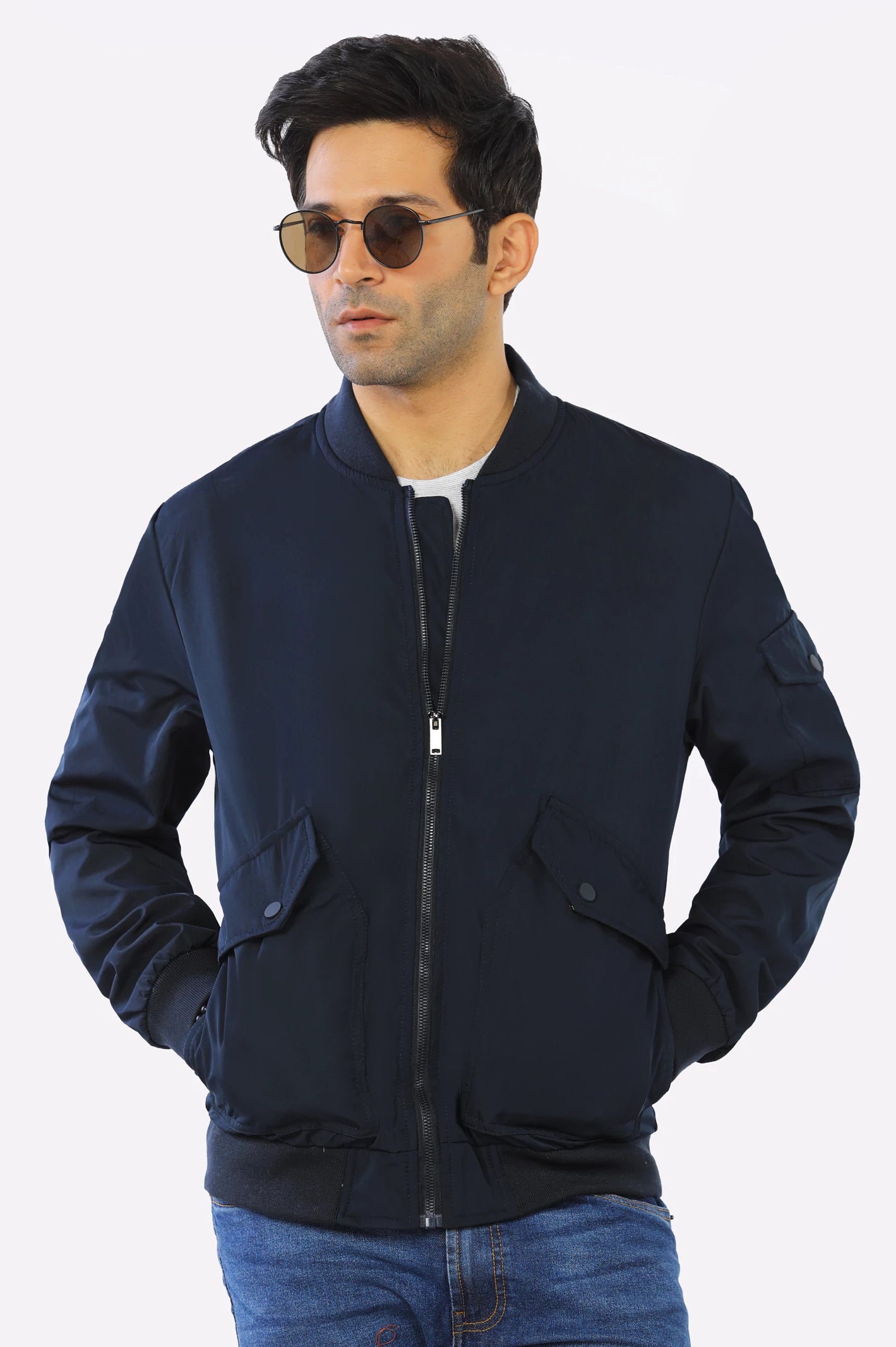 Navy Blue Men's Jacket – Diners Pakistan