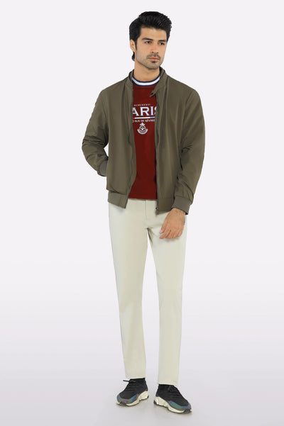 Men’s Lightweight Stretchable Olive Jacket