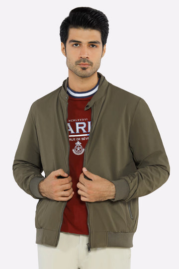 Men’s Lightweight Stretchable Olive Jacket