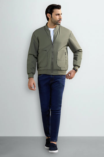 Olive & Black Reversible Men's Jacket