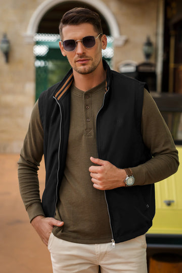 Sleeveless Vest | Casual Full-Zip Jacket