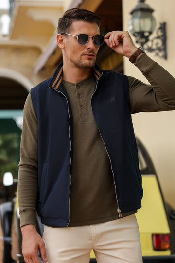 Sleeveless Vest | Casual Full-Zip Jacket