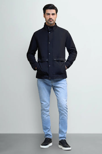 Men's Black Casual Jacket