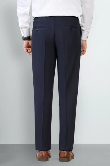 Royal Blue Slim Fit Formal Trouser