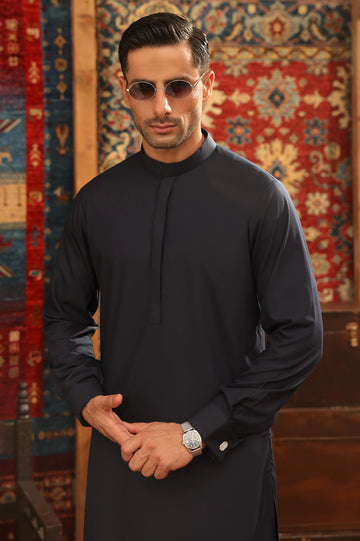 Black Wash & Wear Shalwar Kameez