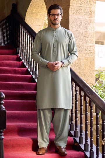 Light Green Wash & Wear Shalwar Kameez
