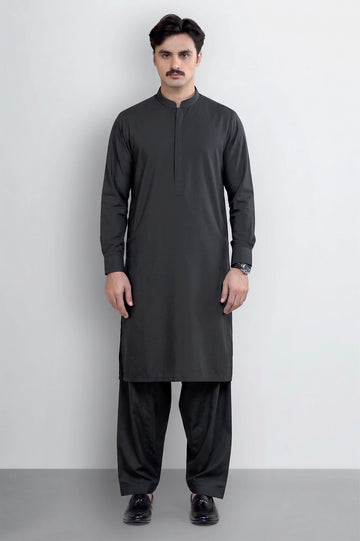 Charcoal Wash & Wear Shalwar Kameez