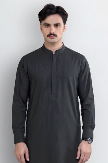 Charcoal Wash & Wear Shalwar Kameez