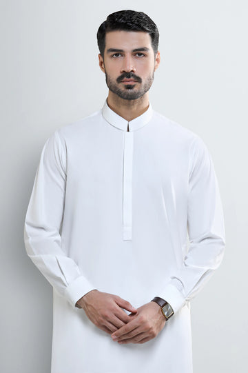 Off White Wash & Wear Shalwar Kameez