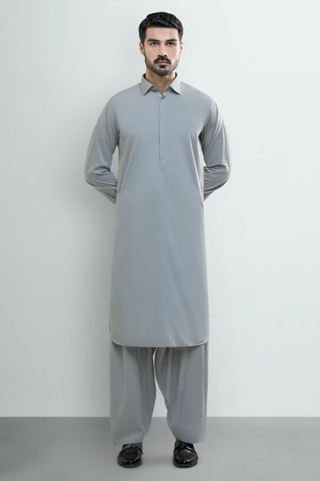 Olive Wash & Wear Shalwar Kameez