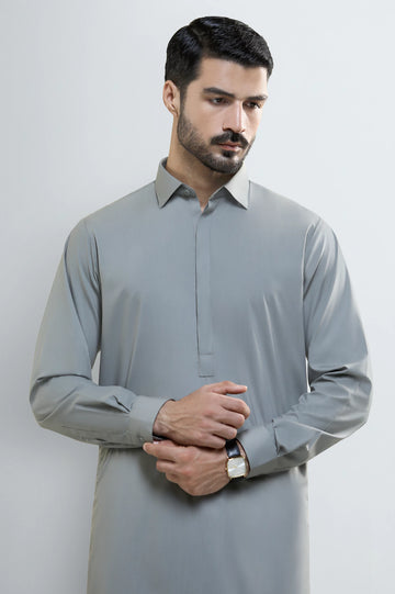 Olive Wash & Wear Shalwar Kameez