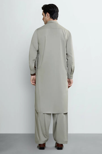 Beige Wash & Wear Shalwar Kameez