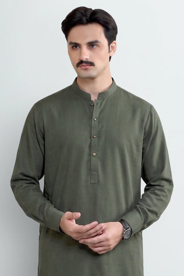 Green Wash & Wear Shalwar Kameez