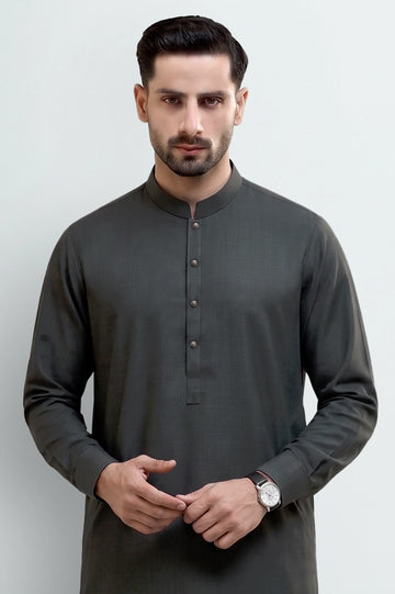 Grey Wash & Wear Shalwar Kameez