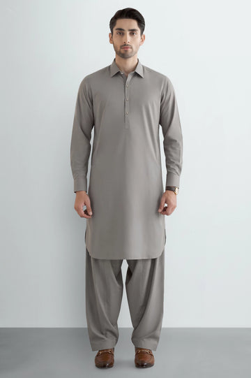 Beige Wash & Wear Shalwar Kameez