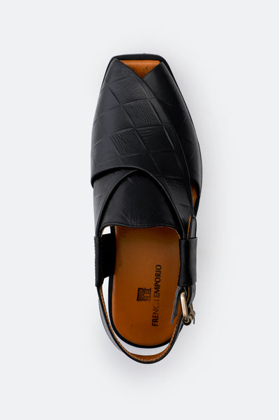 Black Sandal for Men's