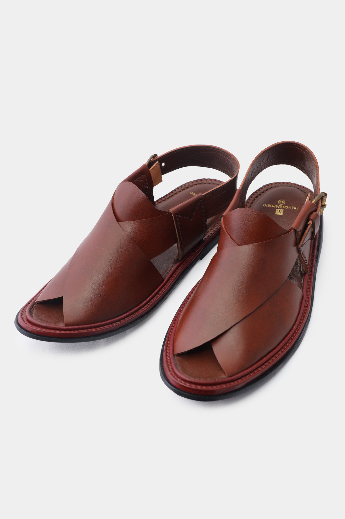 Men's Brown Cow Leather Sandals