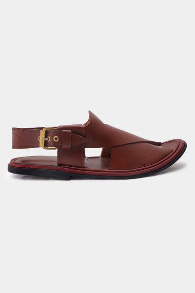Men's Brown Leather Sandals