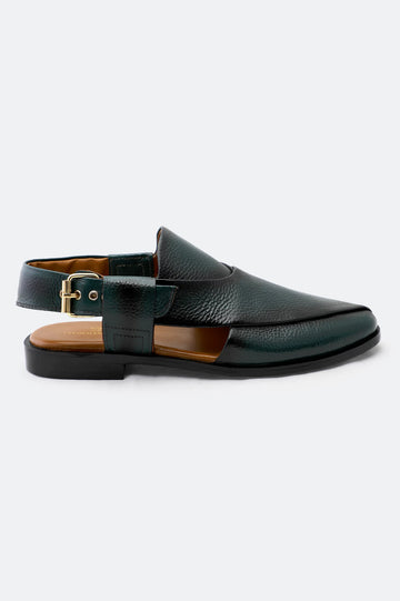 Green Casual Peshawari Sandal