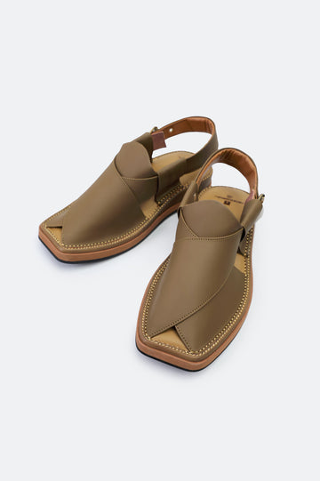 Khaki Casual Peshawari Sandal