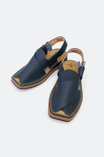 Navy Blue Casual Peshawari Sandal