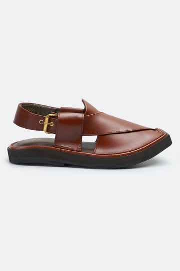 Tan Casual Peshawari Sandal