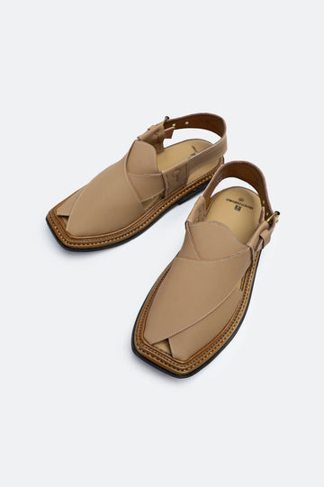 Tan Casual Peshawari Sandal