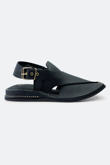 Black Casual Peshawari Sandal