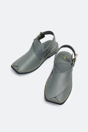 Grey Casual Peshawari Sandal