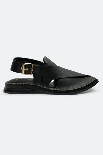 Black Casual Peshawari Sandal