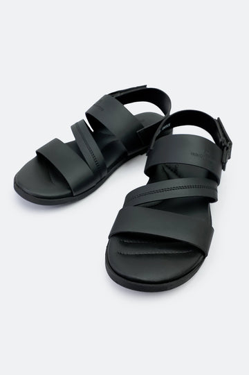 Black Casual Slides Sandal