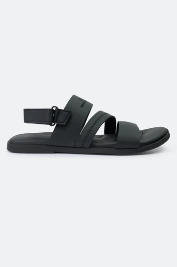 Black Casual Slides Sandal