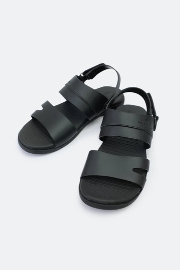 Black Casual Slides Sandal