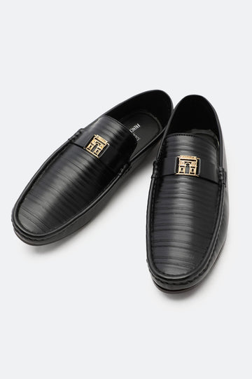 Black Men Casual Moccassins Shoes