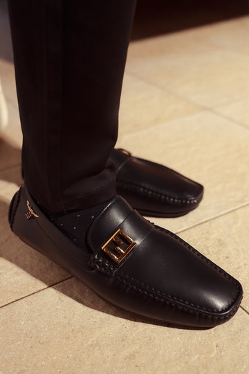 Black Casual Moccassins Shoes
