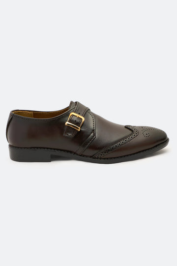 Brown Monk Formal Shoes