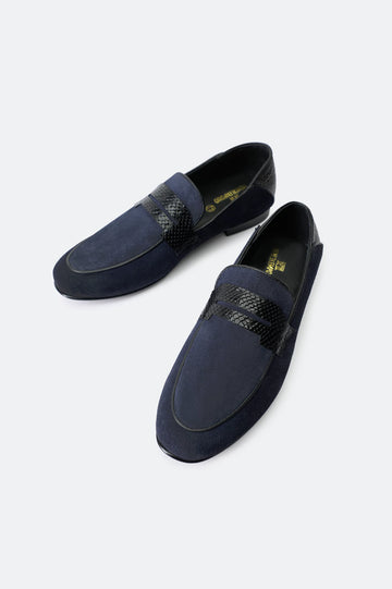 Navy Blue Formal Shoes