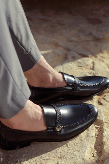 Black Formal Moccassins Shoes