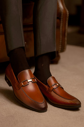Coffee Men Formal Moccassins