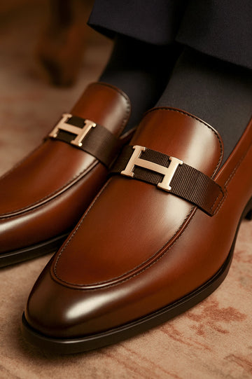 Coffee Men Formal Moccassins