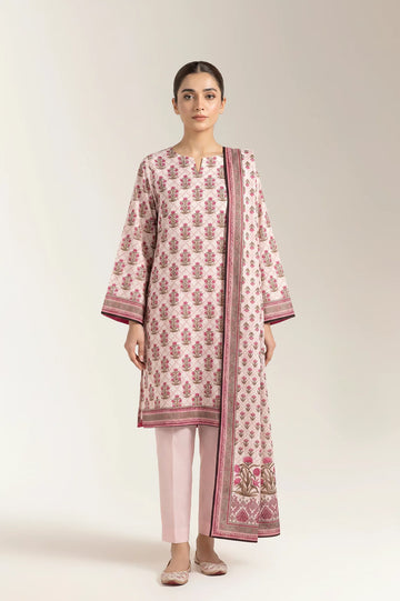 Printed Unstitched 3PC