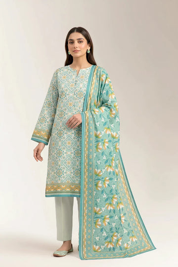Printed Unstitched 3PC