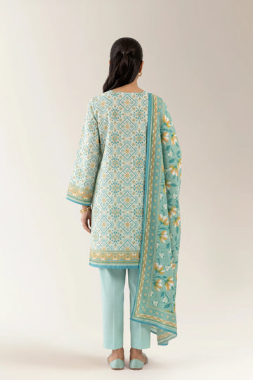 Printed Unstitched 3PC