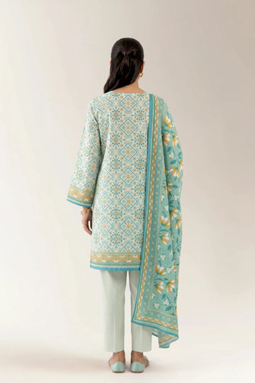 Printed Unstitched 3PC