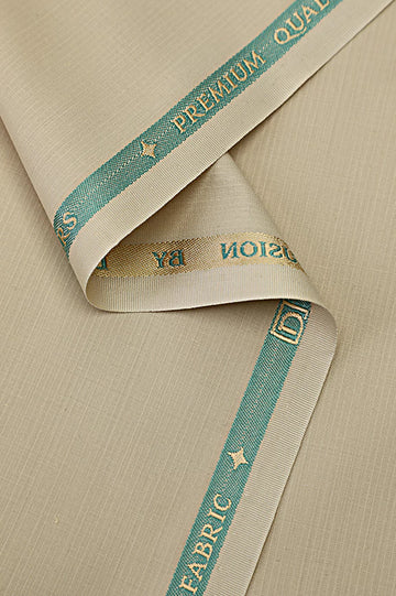 Premium Beige Wash & Wear Unstitched Fabric