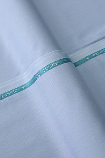 Premium Sky Blue Wash & Wear Unstitched Fabric