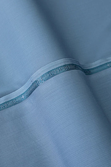 Premium Light Blue Wash & Wear Unstitched Fabric