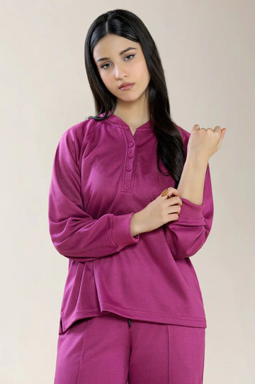 Knitted Purple Co-ord Set