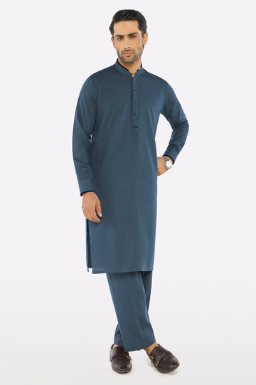 Blue Wash & Wear Fabric