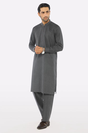 Grey Wash & Wear Fabric